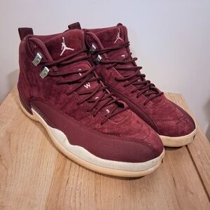 Nike Air Jordan 12 XII Retro Bordeaux Burgundy Sail Mens Size 11 130690-617